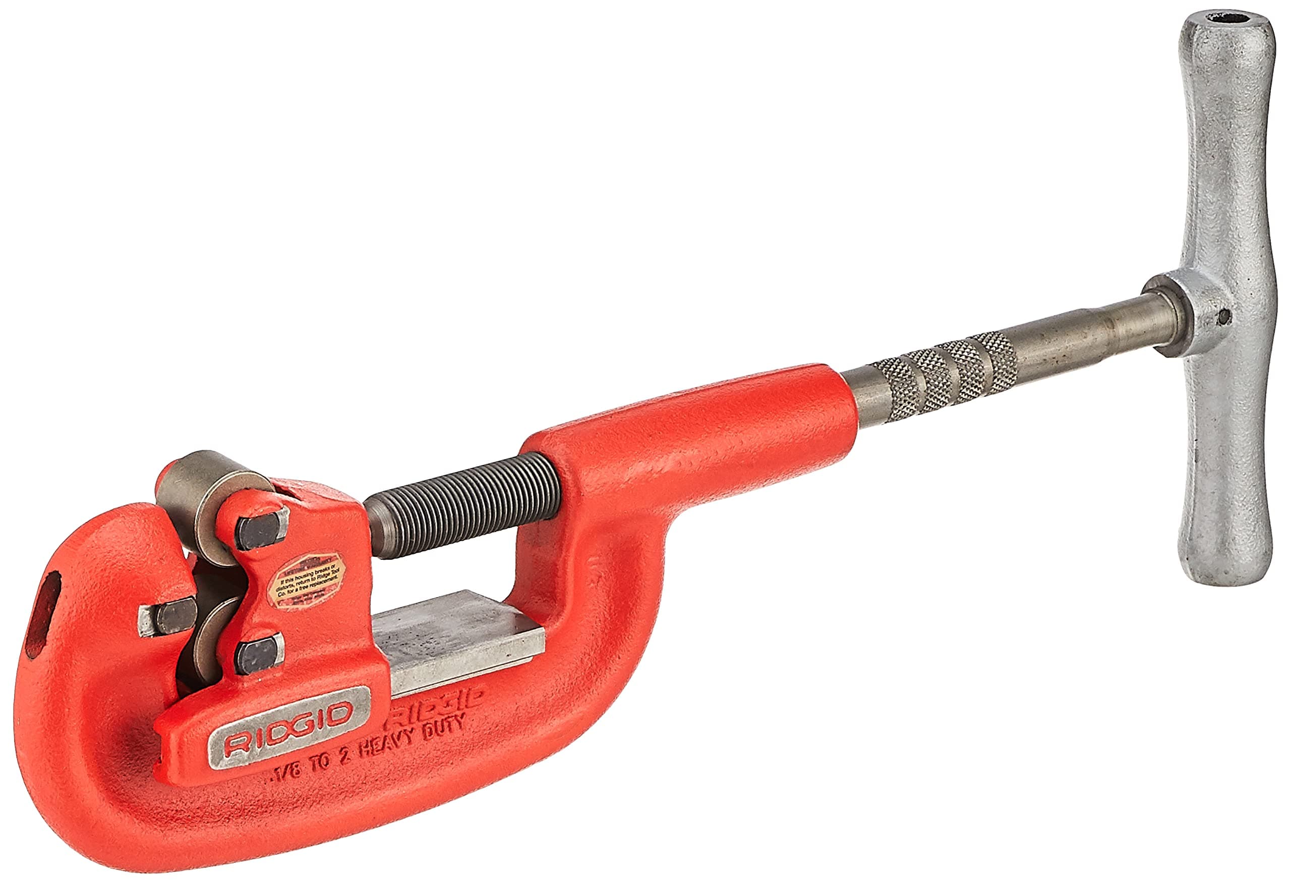 32820 Model 2-A Heavy-Duty Pipe Cutter, 1/8-inch to 2-inch Steel Pipe Cutter,Red
