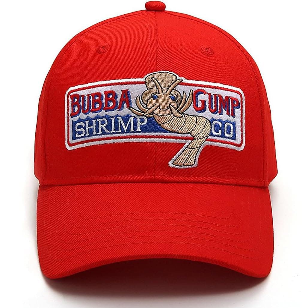 Bubba Gump Baseball Cap Adjustable Shrimp Co. Embroidered Forest Gump Costume Hats