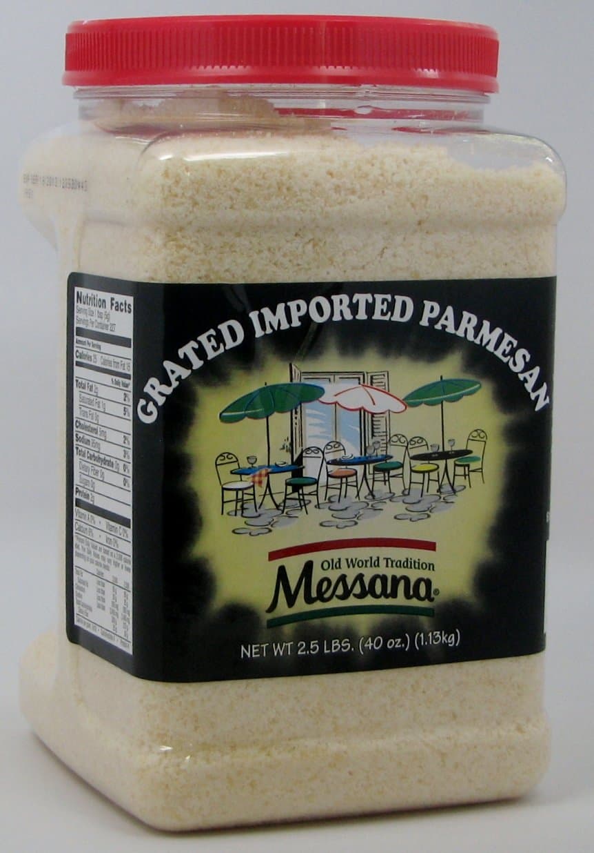 Messana Grated Imported Parmesan, 2.5 Pounds