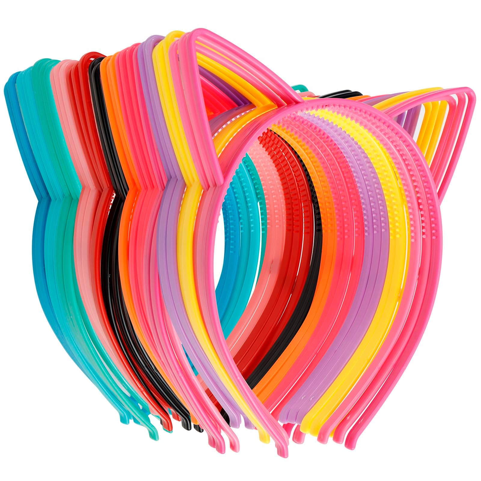 36Pcs Plastic Cat Headbands