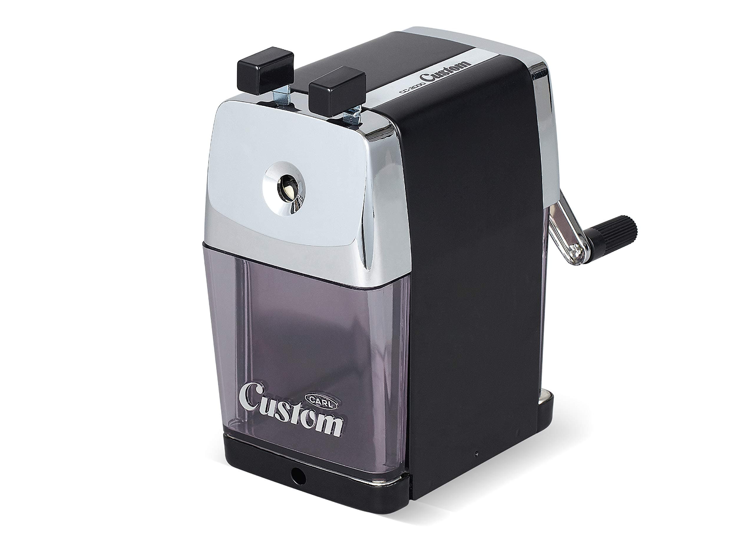 Pencil Sharpener, CC-2000, Black, 5-Point Selector. Manual, Quiet for Office and Home Desks, School Classroom, CUI19018