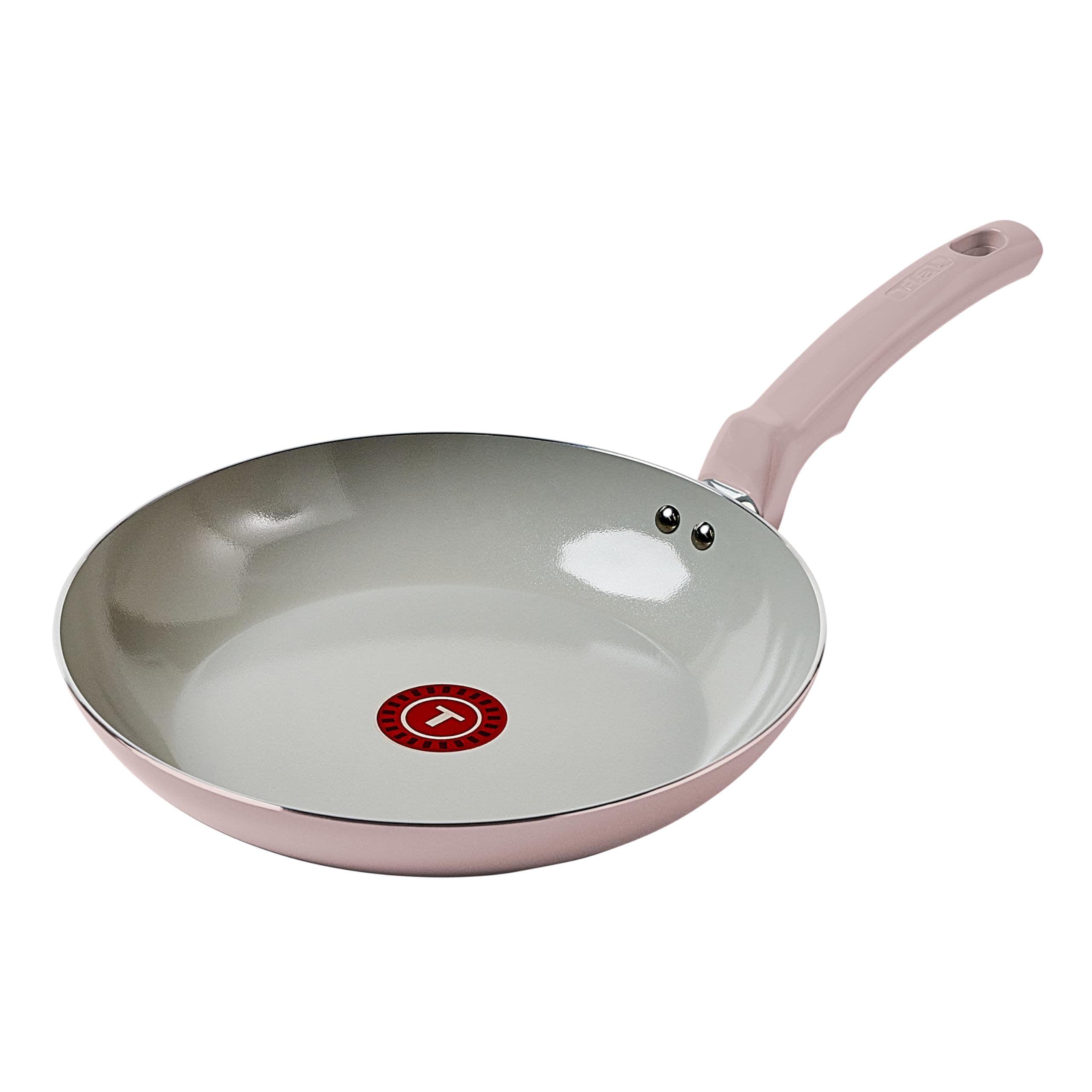 T-fal Refresh Ceramic Ceramic Non Stick Fry Pan 12 Inch Oven Broiler Safe 350F Dusty Rose