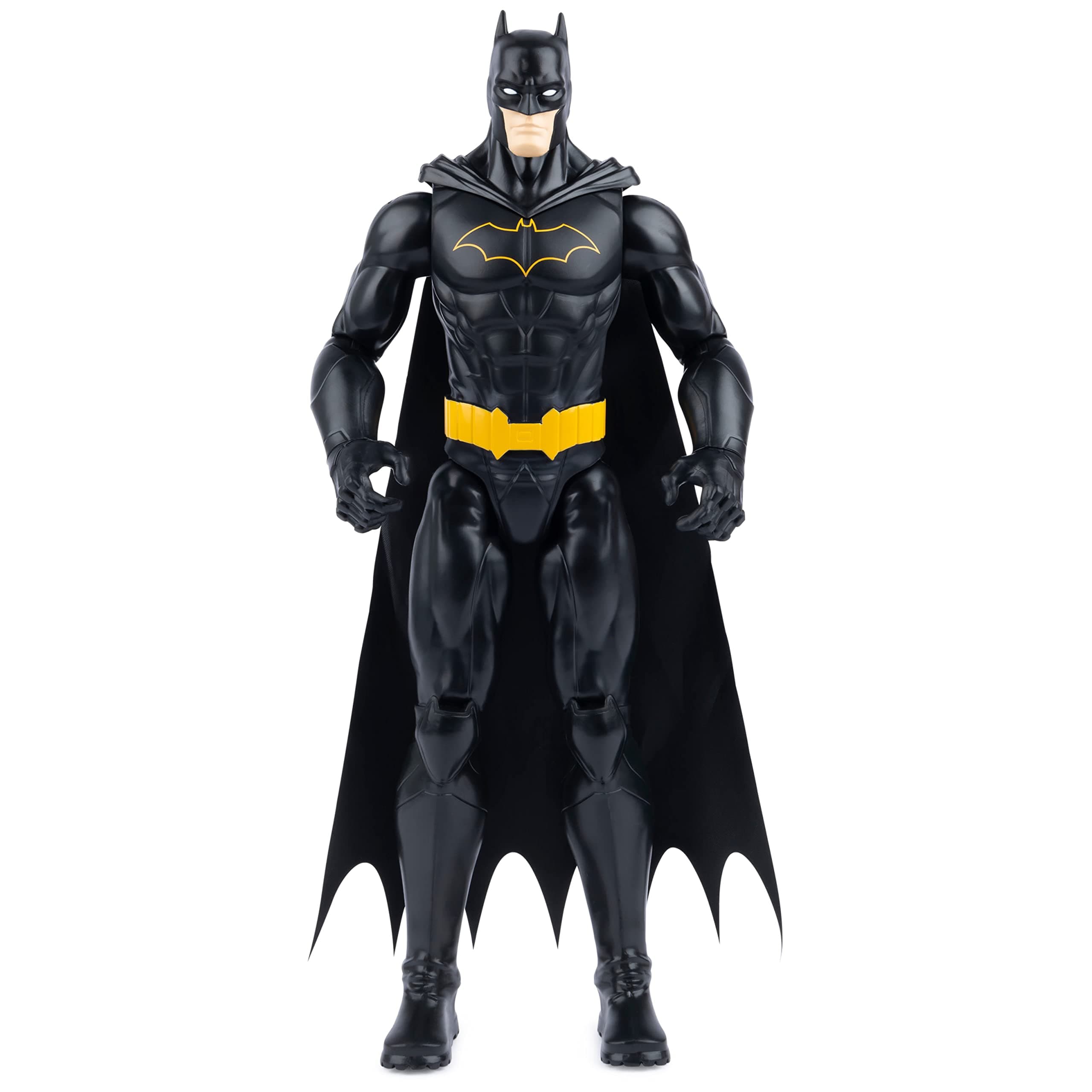 BATMAN | 30cm Scale Batman Figure with Original Black Decorations and Armor, Cape and 11 Points of Articulation - Toys for Boys and Girls from 3 Years