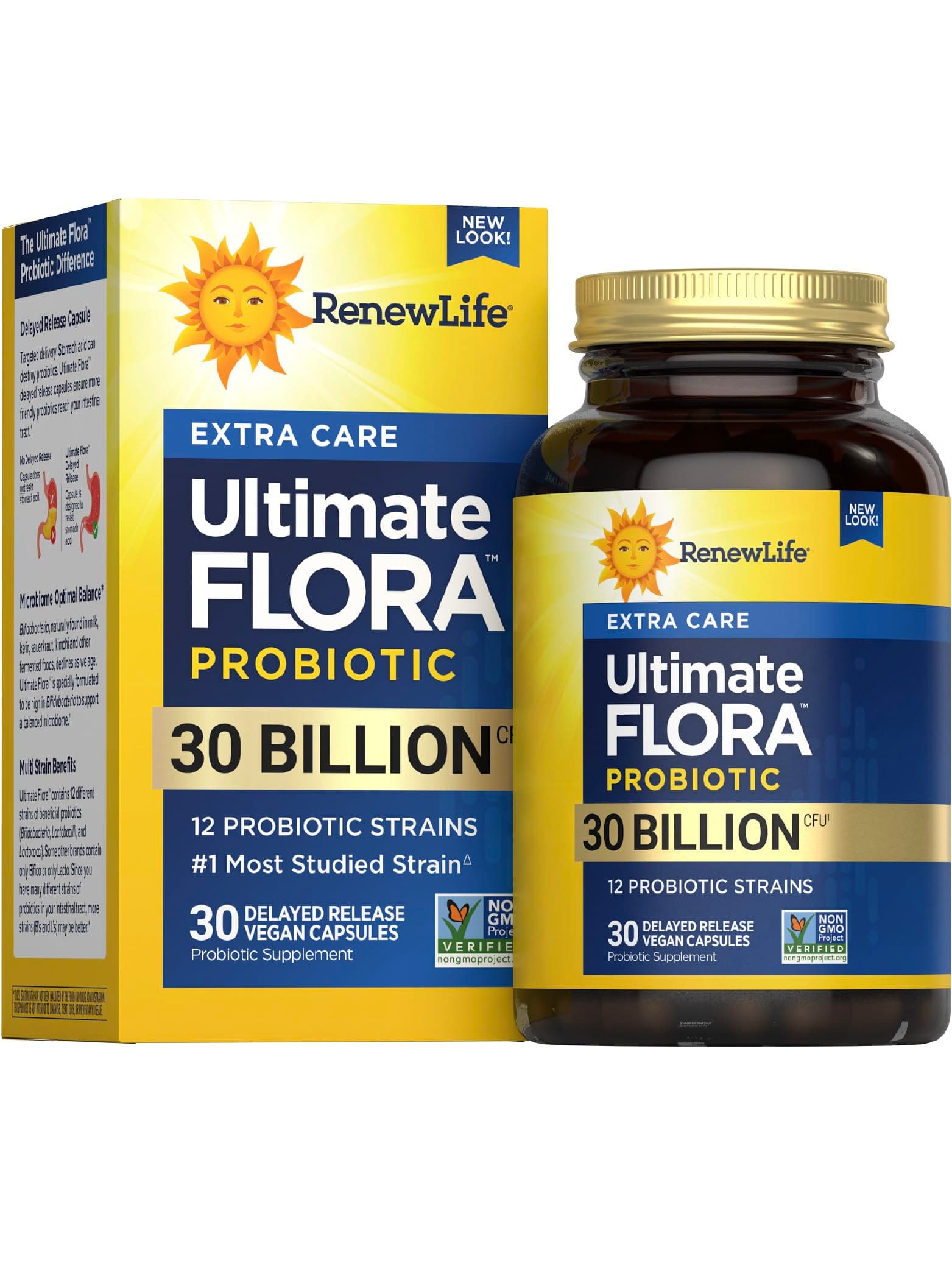 ReNew Life Extra Care Ultimate Flora Probiotic Vegetable Capsules - 30 Capsules