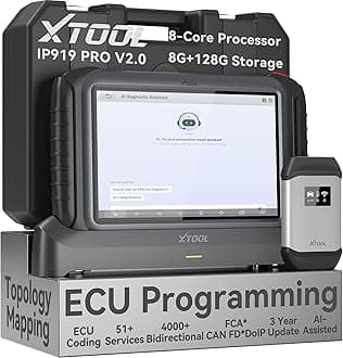 IP919 PRO 2.0V 10''OE Level Scan Tool, Topology Mapping OBD2 Scanner with Bidirectional Test, 51+ Reset, Upgrade of D9S PRO, Automotive Scanner for Car, ADAS Diagnostic Scanner, FCA/CAN FD/DoIP