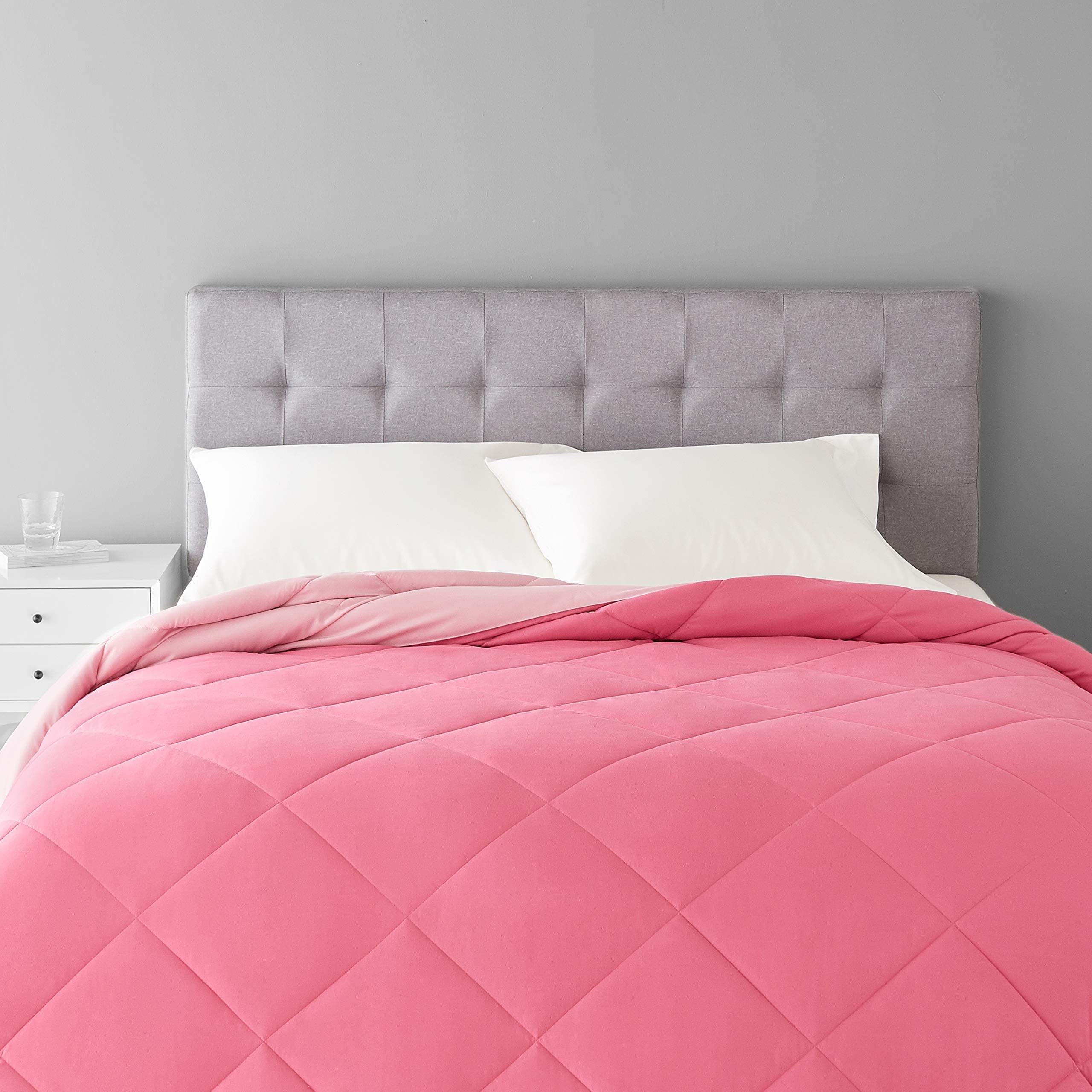 - Reversible Comforter | Full Size | Lightweight & Soft | Pack of 1 (Pink)