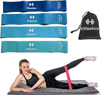 Resistance Loop Bands Set for Squats, Stretching, Strength Training Exercises, HIPS & Glutes Heavy Workouts for Men & Women