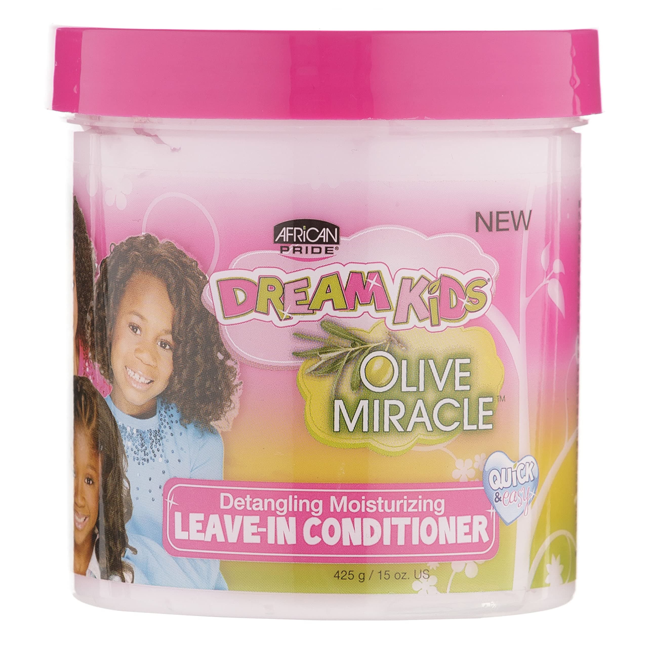 African Pride Dream Kids Leave-In Conditioner, Olive Miracle, 15 Oz (479159)