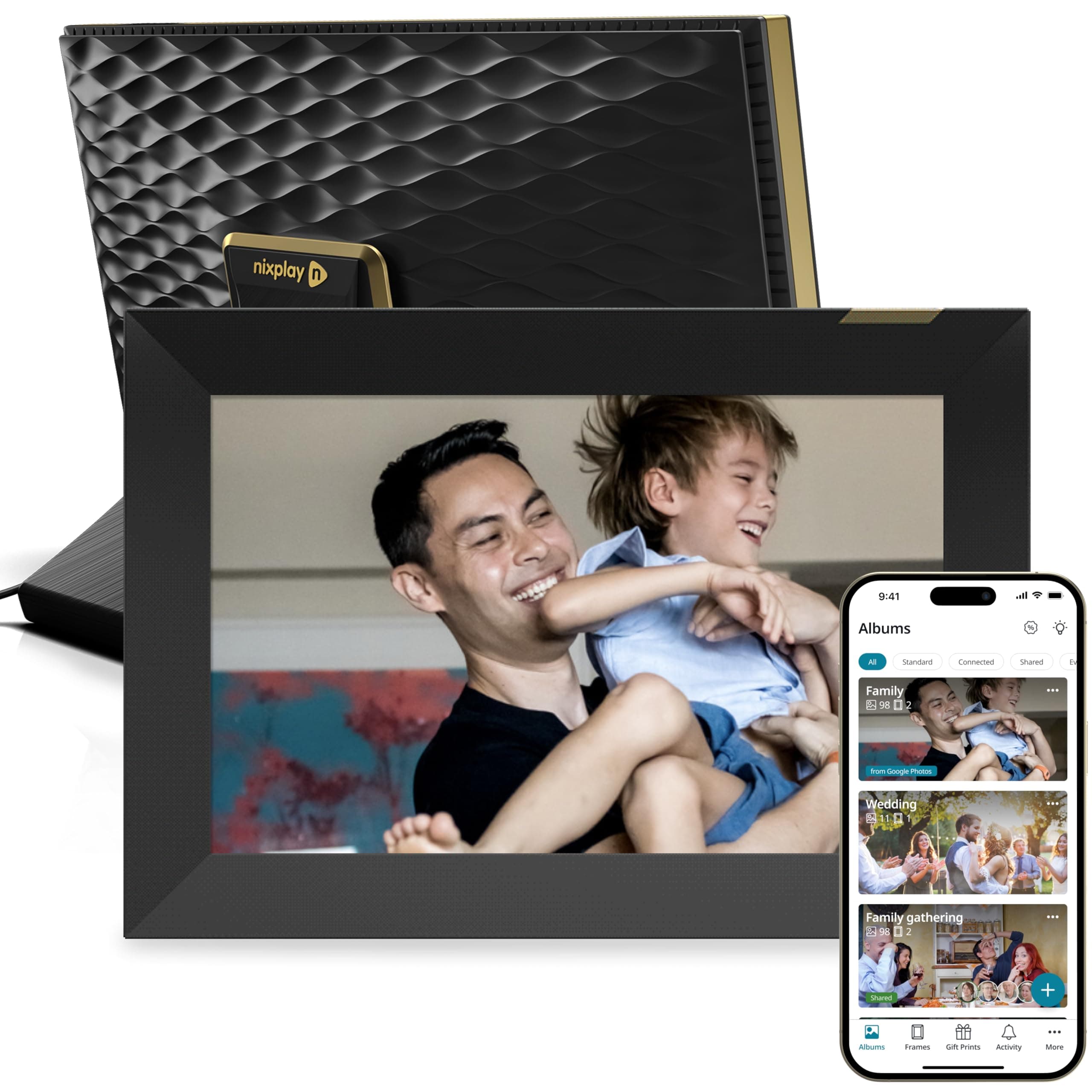 Nixplay Touch Frame: 10.1 inch WiFi Digital Picture Frame - Black (W10K)