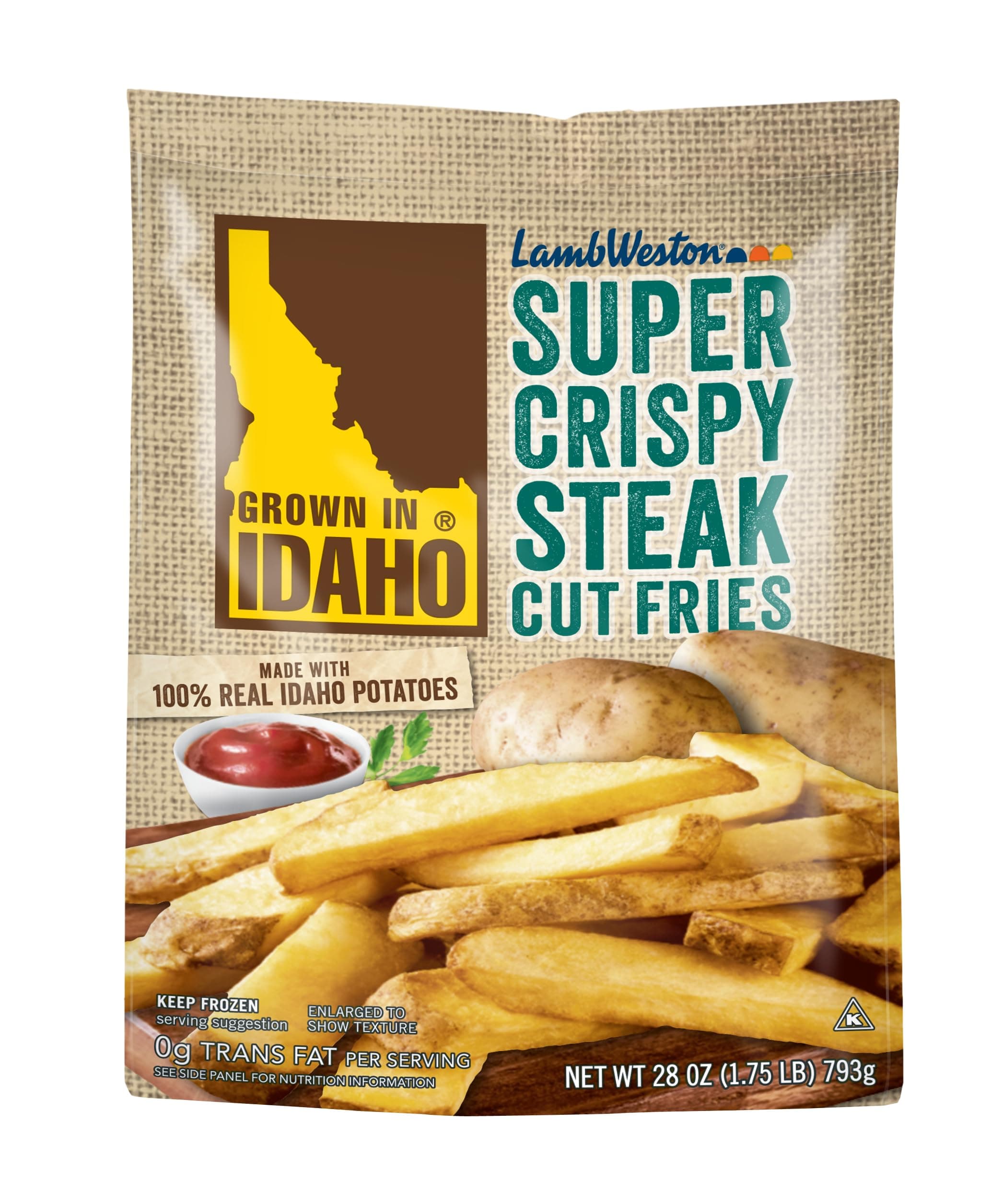 Grown in Idaho Super Crispy Steak Cut Fries, 28 oz (Frozen)