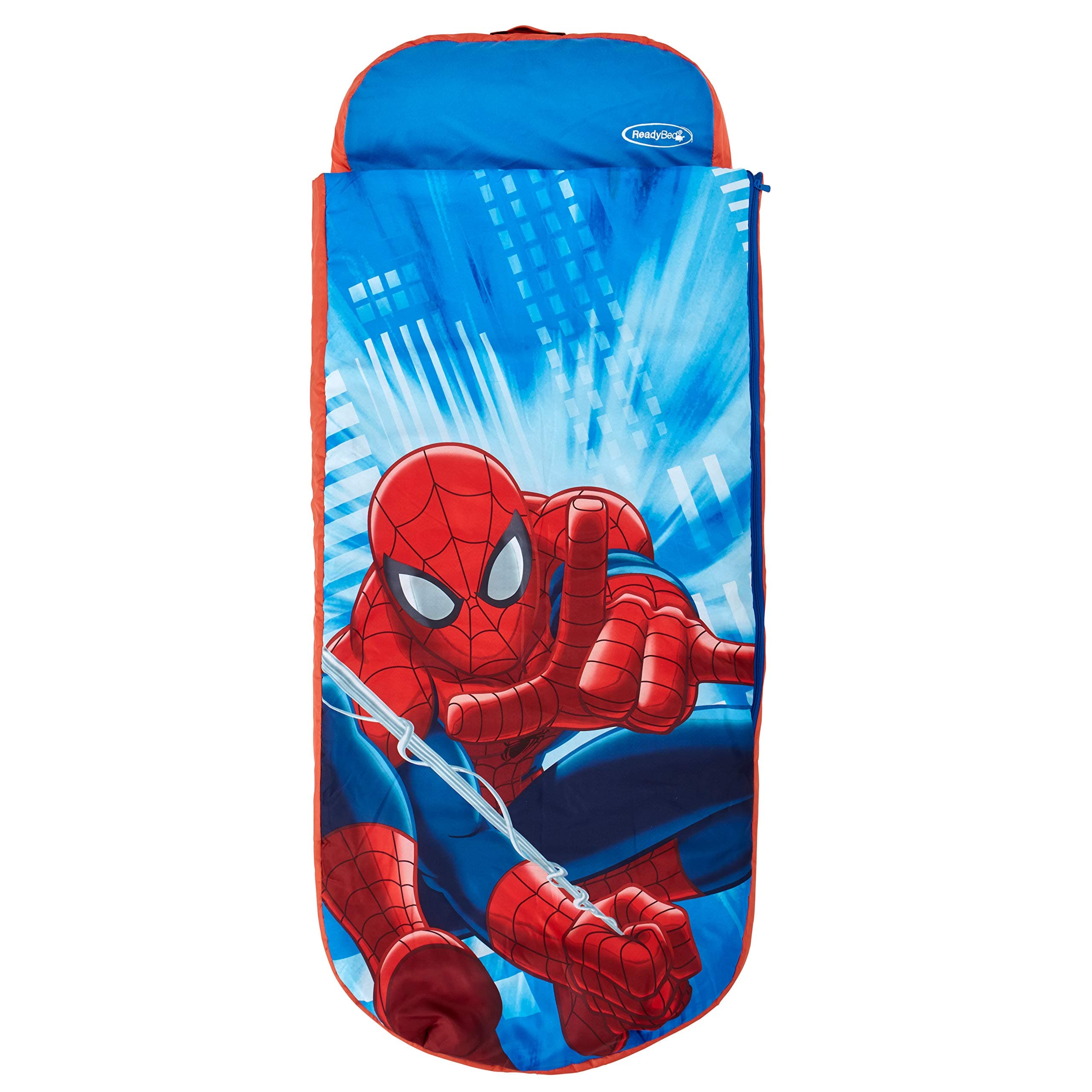Marvel Spider-Man Junior ReadyBed - Inflatable Kids Air Bed and Sleeping Bag in one