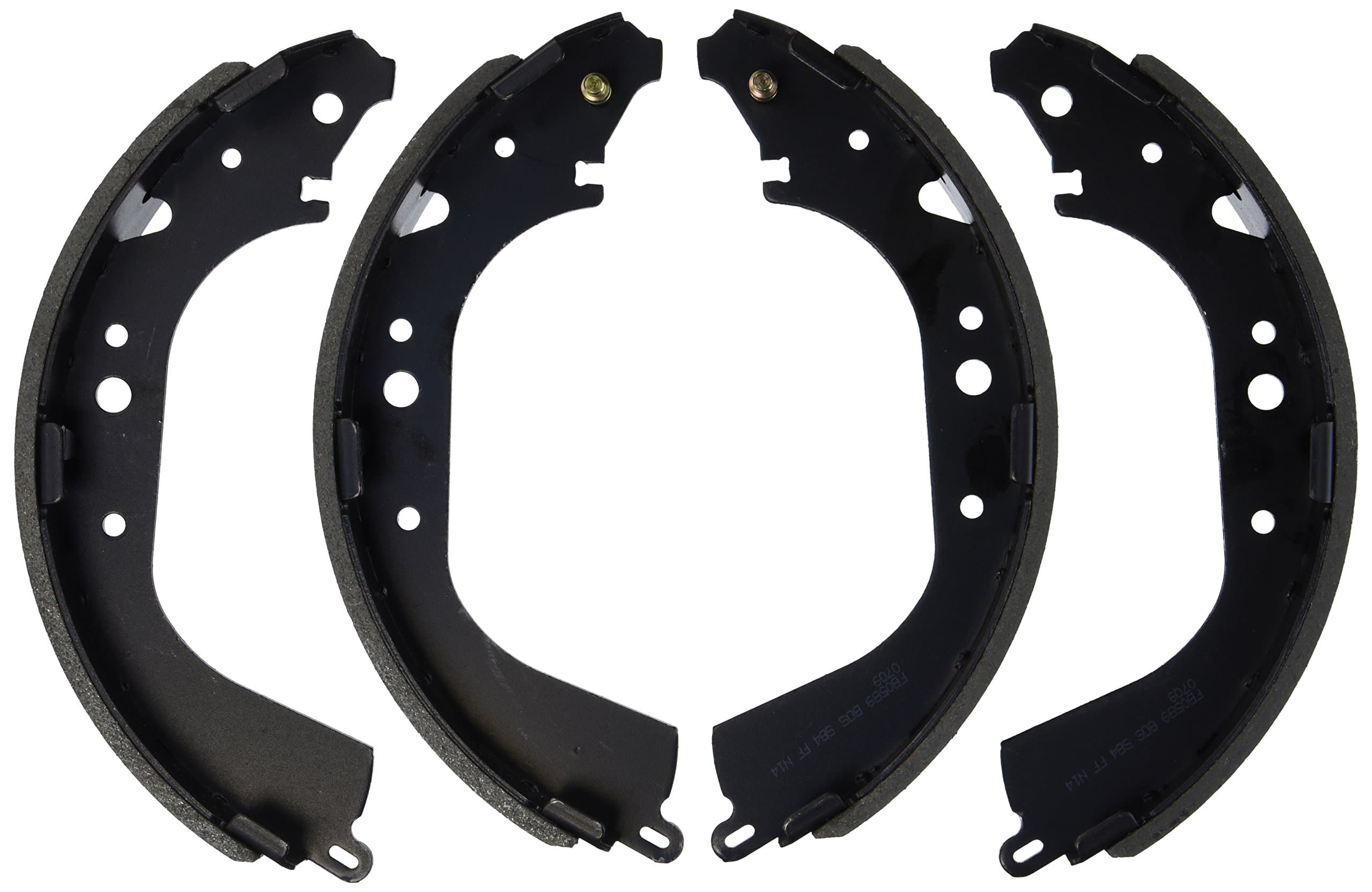 BS589 Blue Drum Brake Shoe Set - Compatible With Select Toyota 4Runner, Pickup, T100, Tacoma, Tundra; REAR