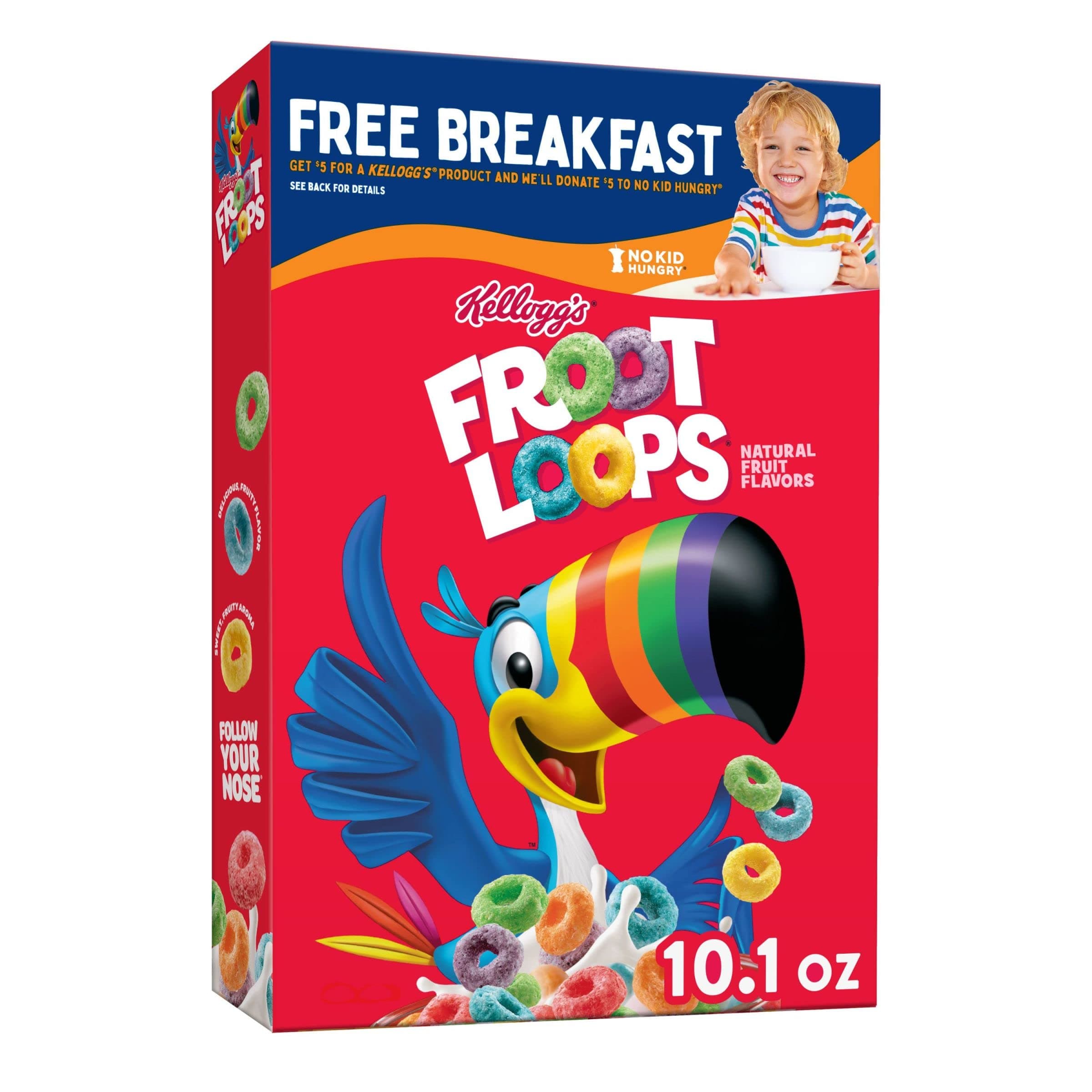 Kellogg's Froot Loops Sweetened Multi-Grain Cereal 286g