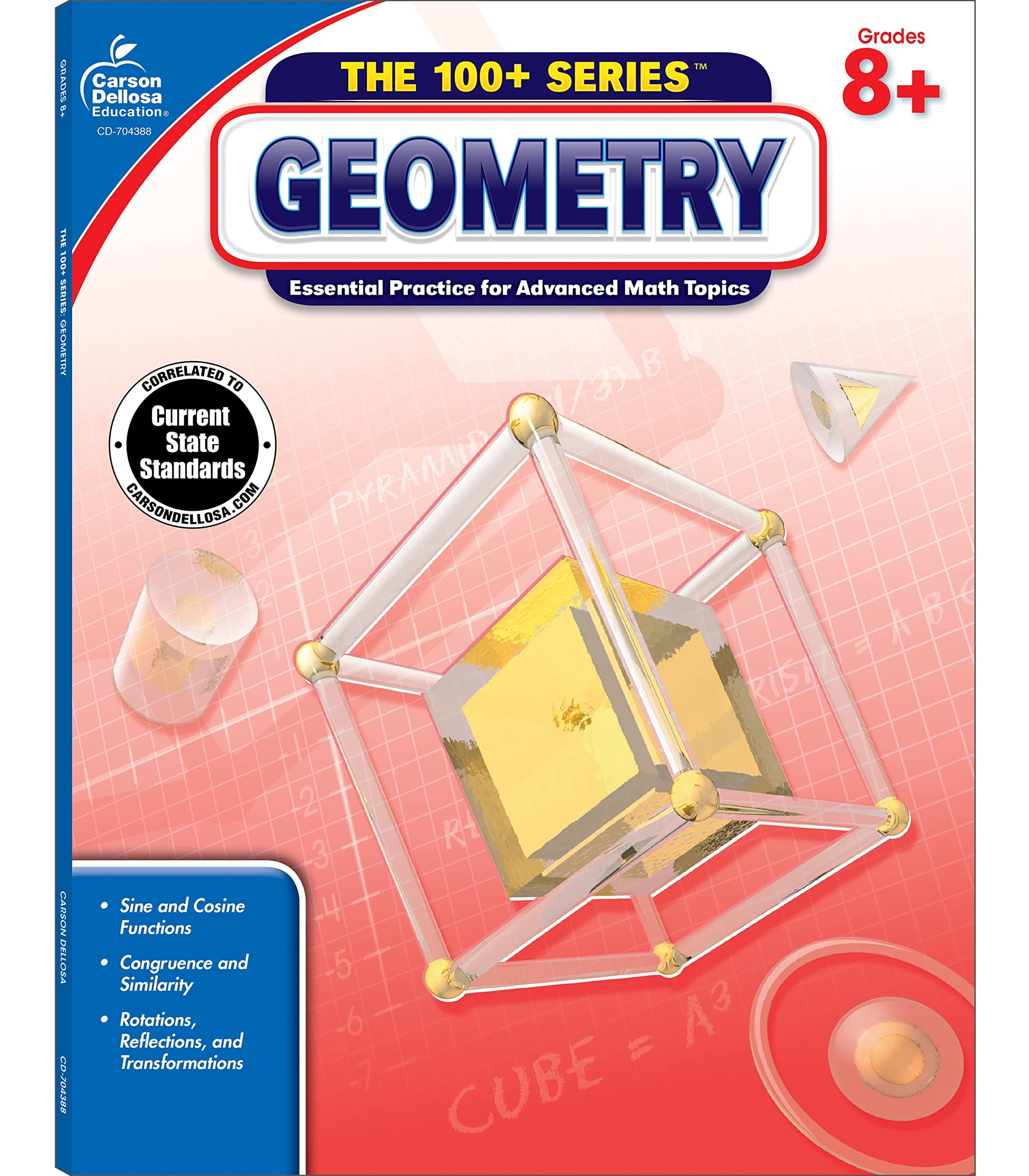 Geometry, Grades 8 - 10: Volume 7 (100+ Series(tm)) Paperback – Illustrated, 3 Feb. 2014