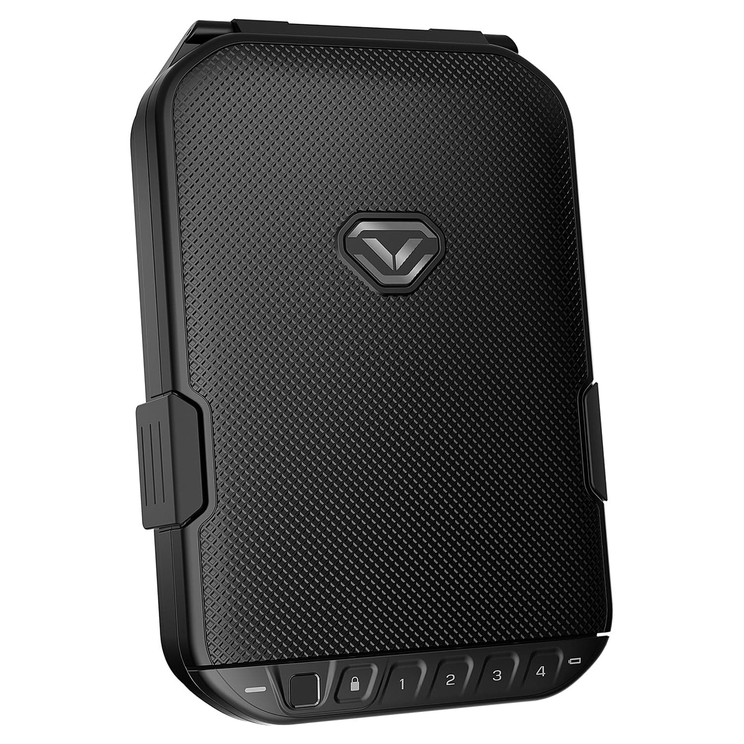 VAULTEK LifePod 10 Compact Lockable Weatherproof Case with Built-in Lock, Steel Security Cable, & TSA Handgun Case or Car Safe, Portable Travel Pistol Safe/Covert Black/Biometric