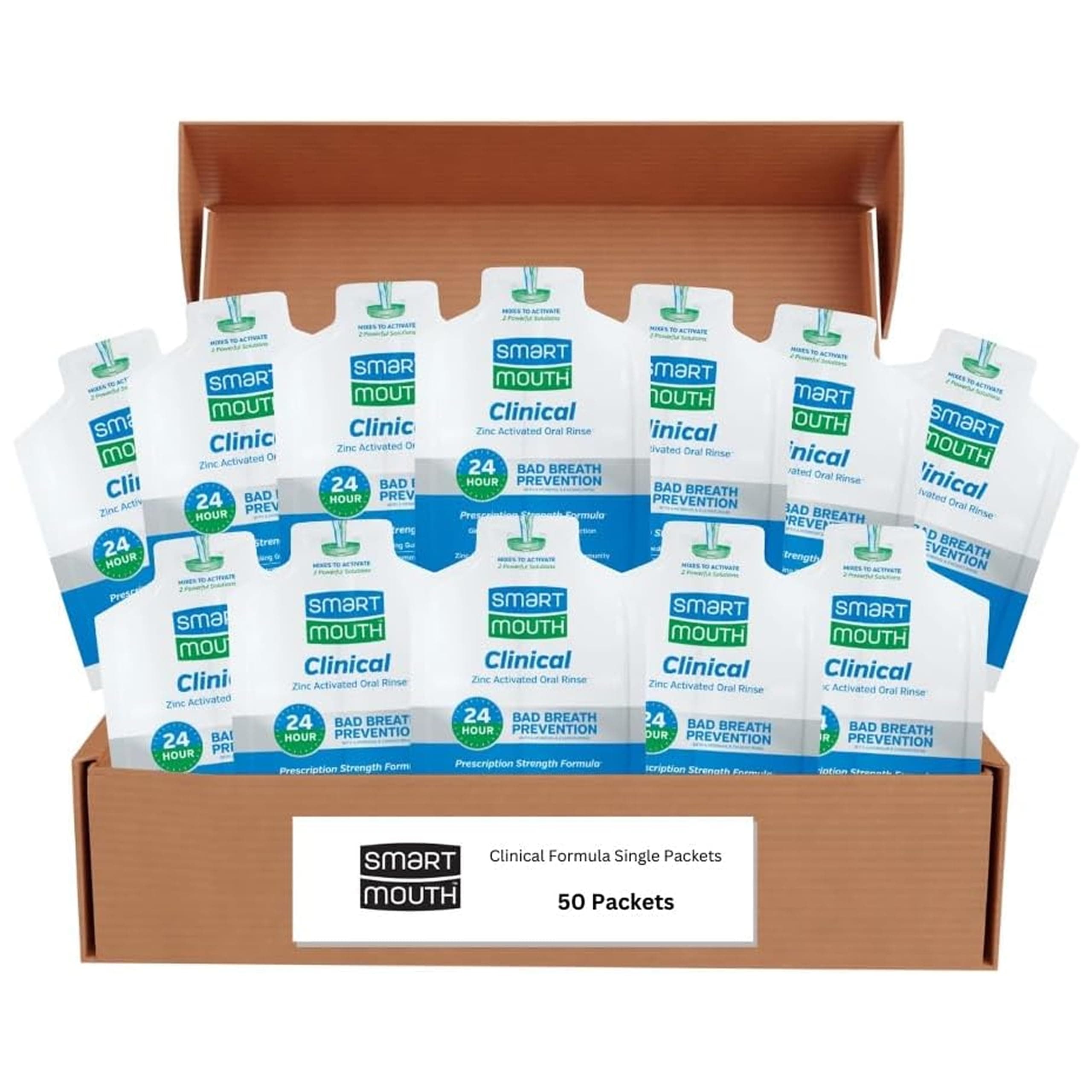 SmartMouth Clinical Rinse Single Pack – 50 Pack