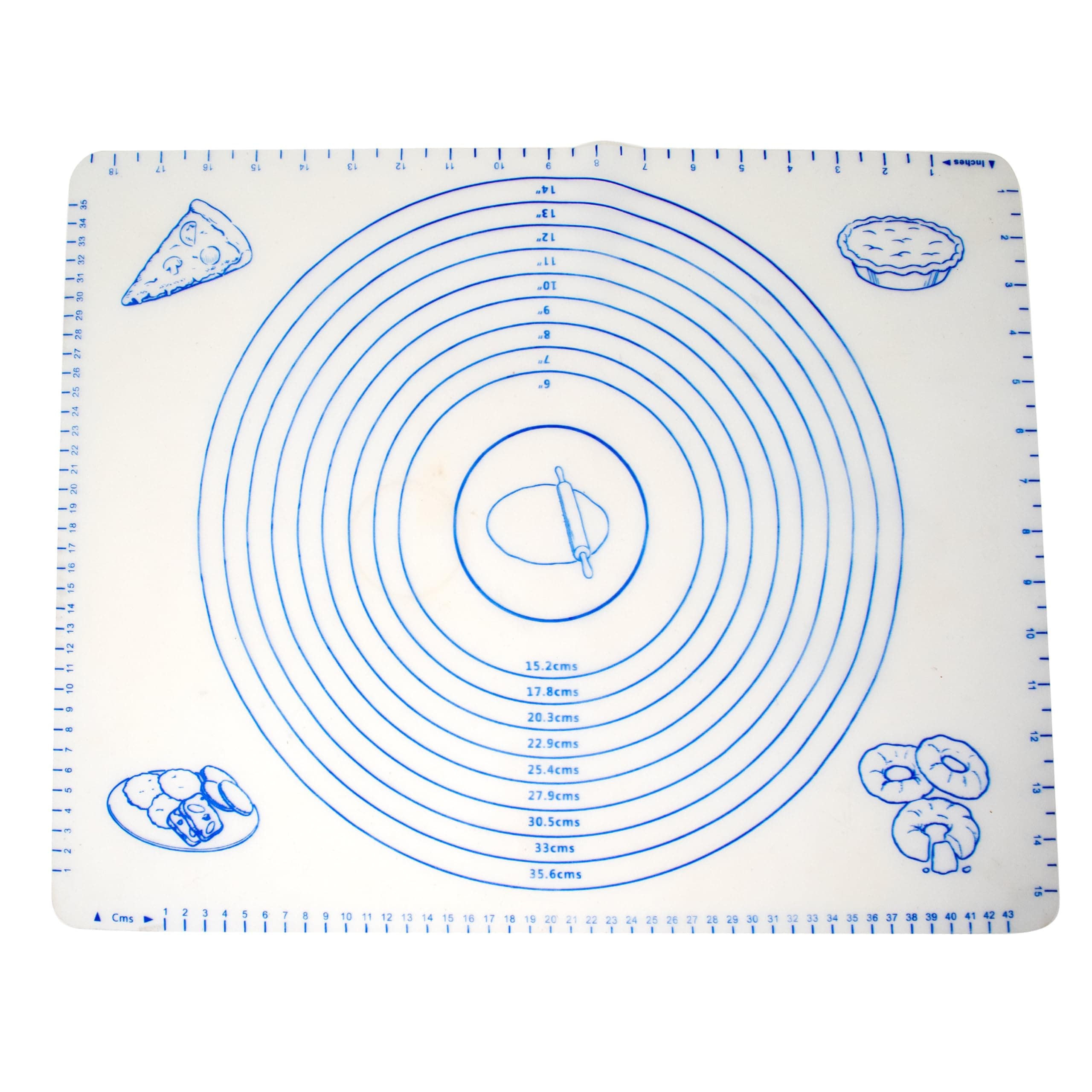 Silicone Pastry Mat with Measures, One Size