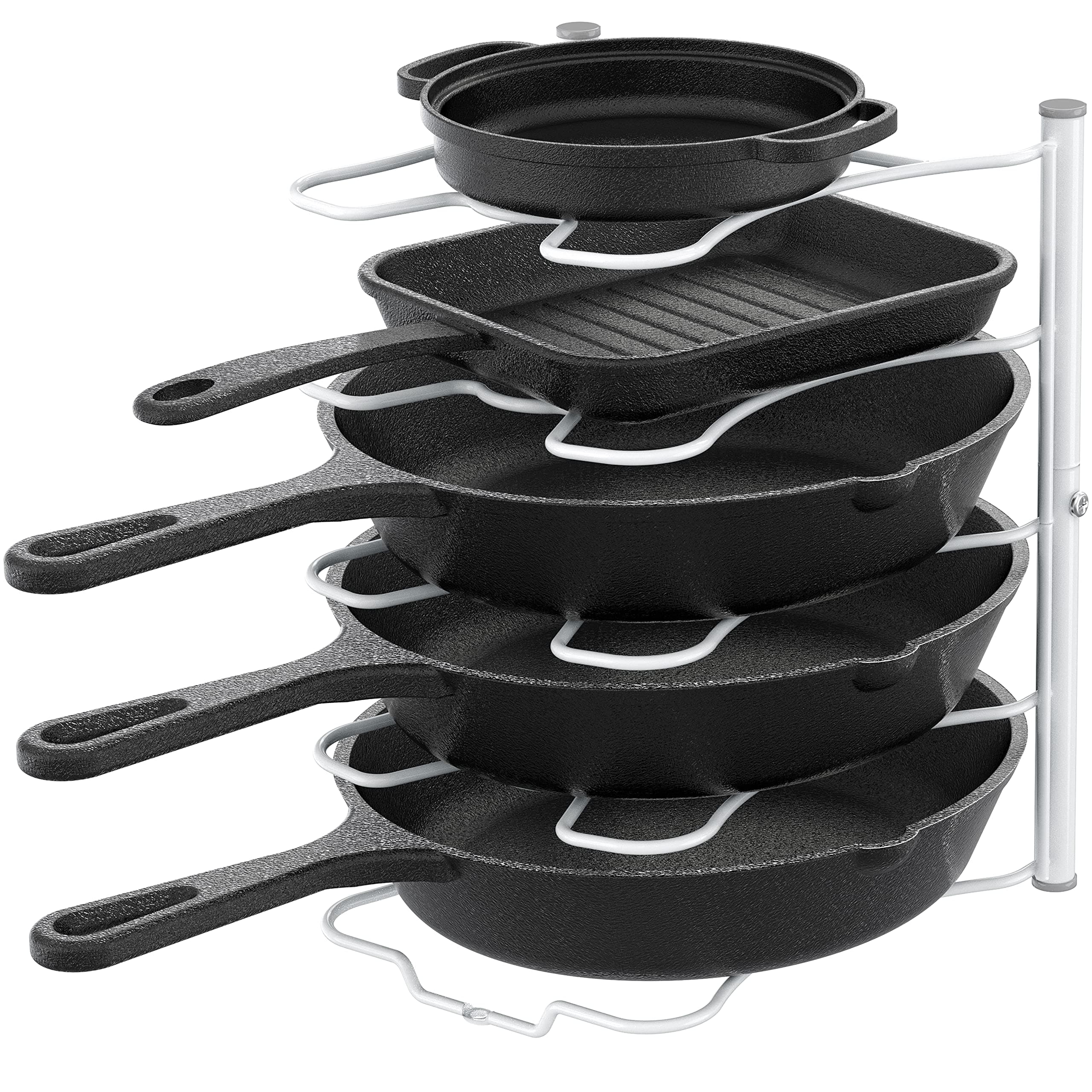 Pan Organizer Rack for Kitchen Cabinet and Counter