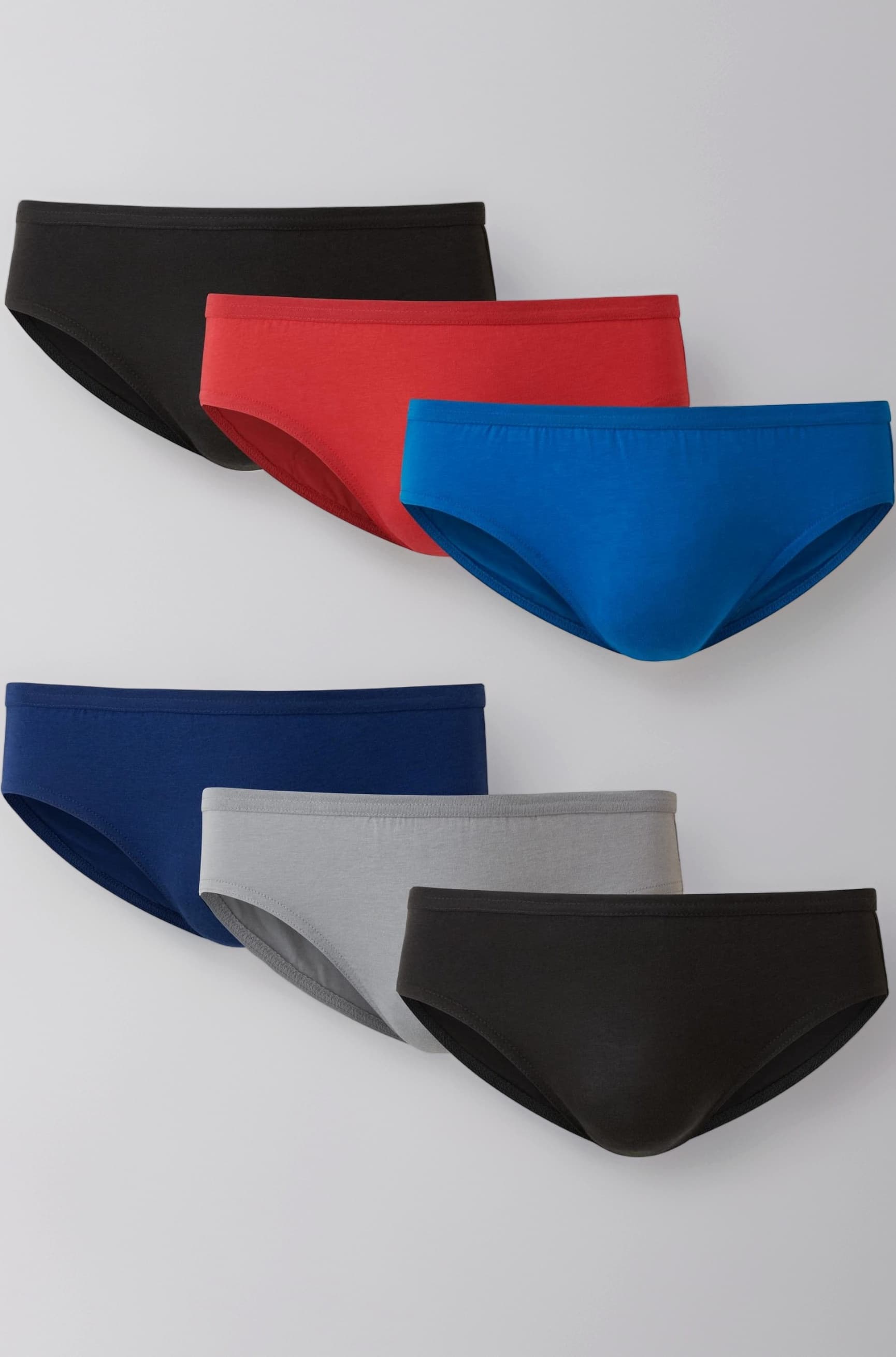 Men's Tagless Comfort Flex Fit Dyed Bikini, 6 Pack