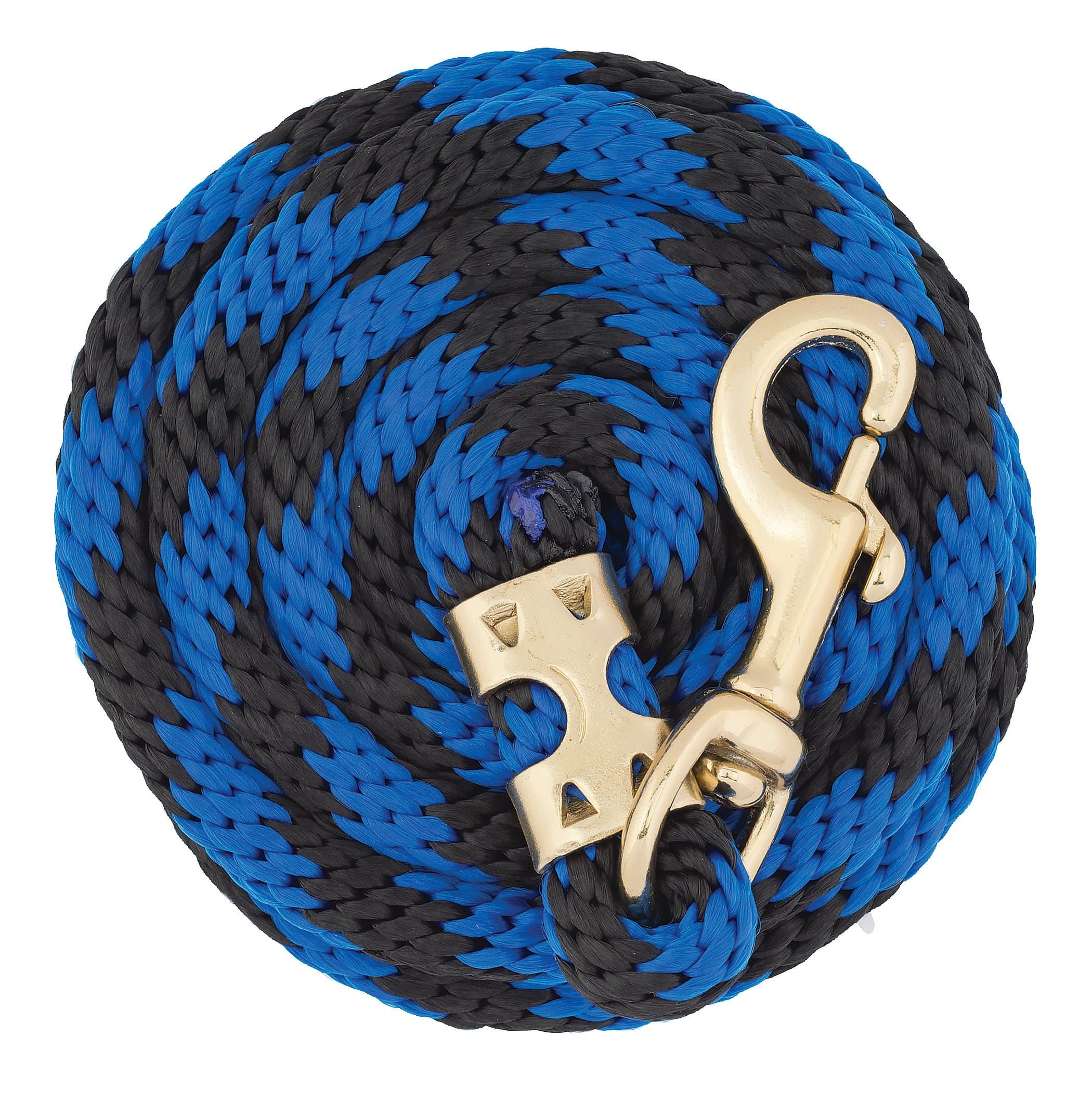 Weaver Leather Poly Value Lead Rope, Blue/Black, 5/8" x 8'