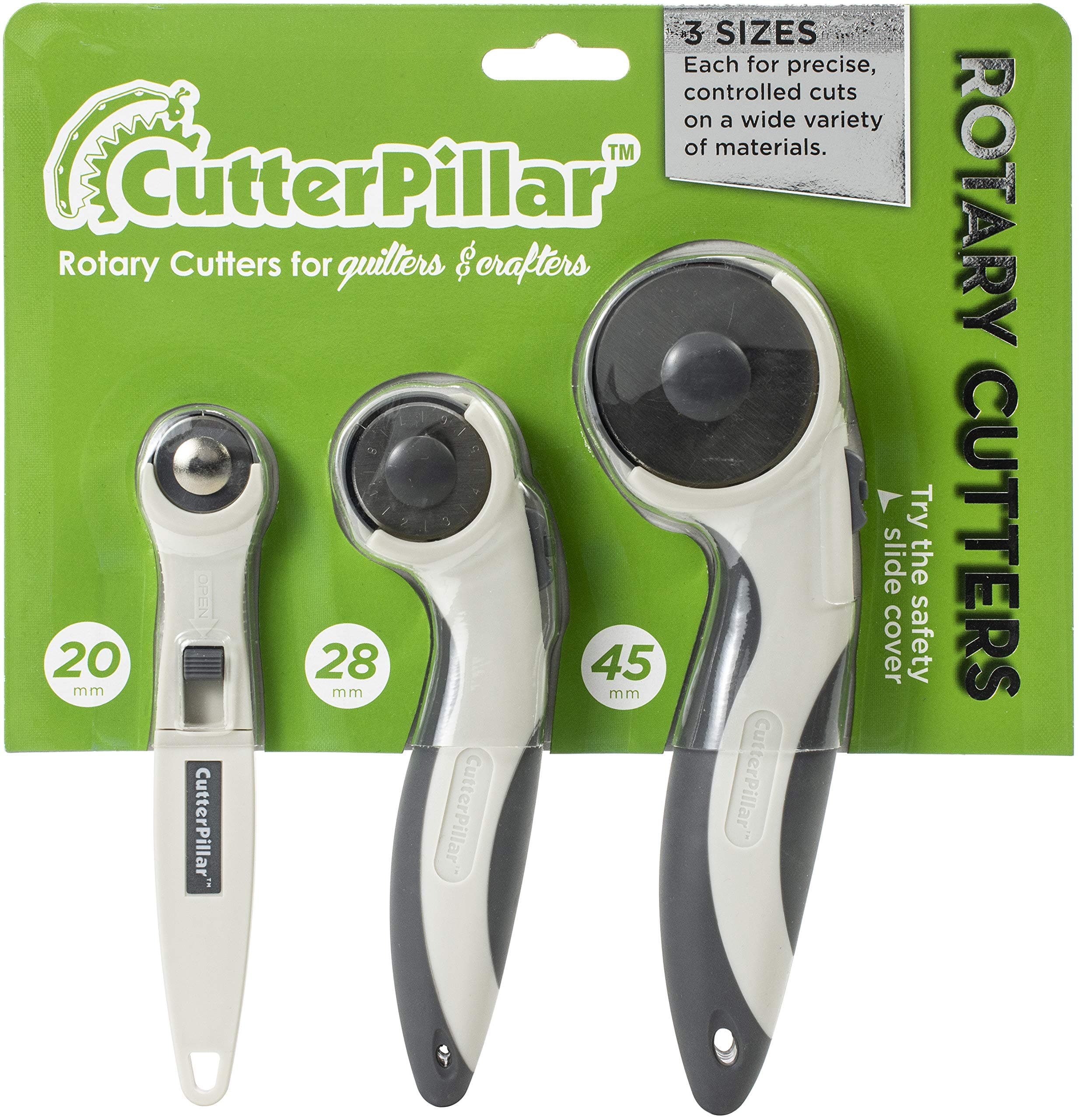 CUTTERPILLAR PRO CPP Rotary Cutter 3PK, Sizes 20mm, 28mm, 45mm