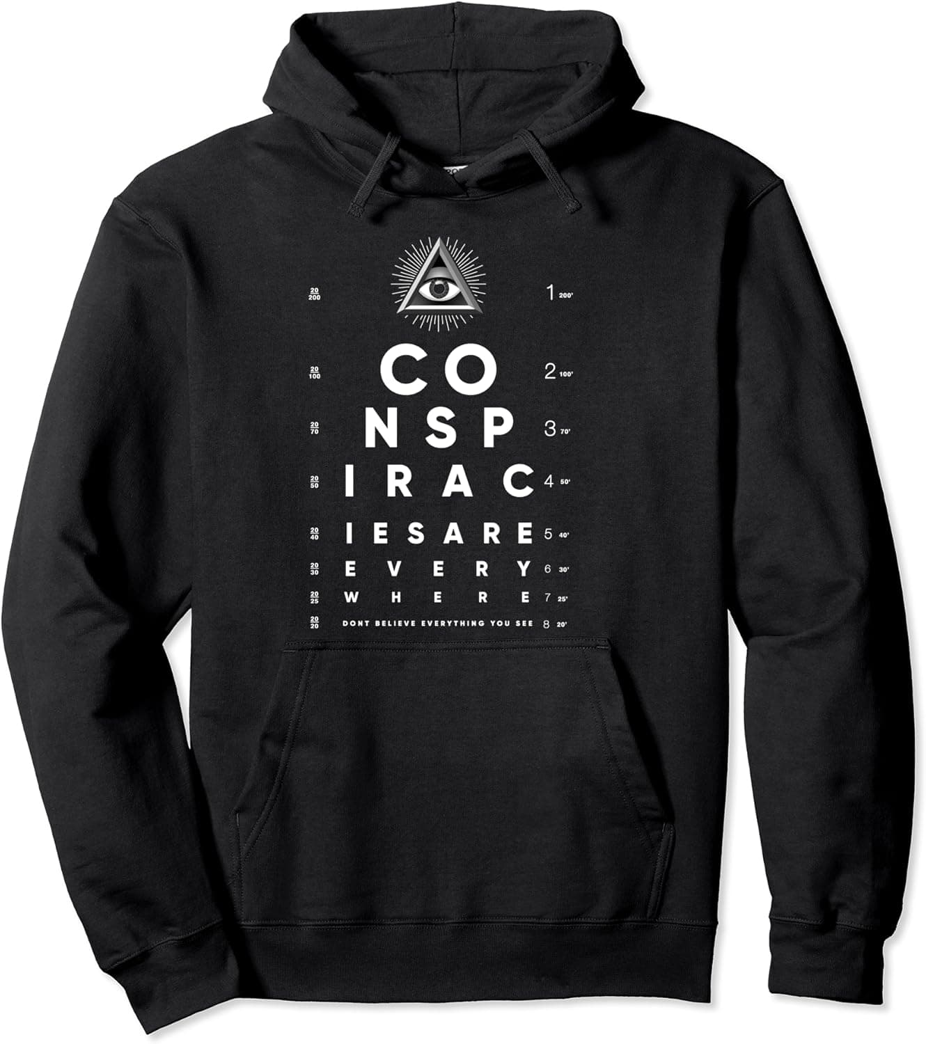 Shane Dawson All-Seeing Eye Chart Conspiracy T-Shirt Pullover Hoodie